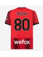 Moški Nogometna dresi replika AC Milan Yunus Musah #80 Domači 2023-24 Kratek rokav